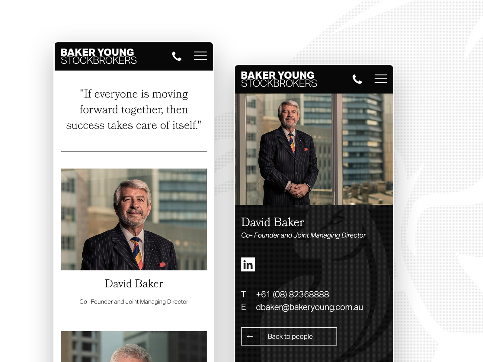 Baker Young — people, mobile
