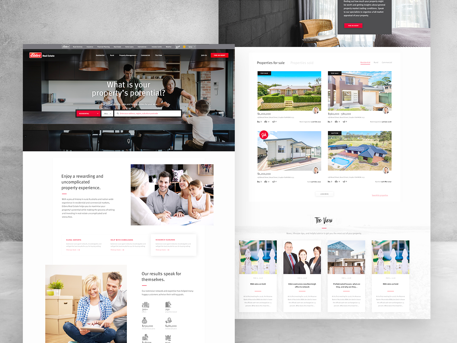 Elders Real Estate — homepage variant 2