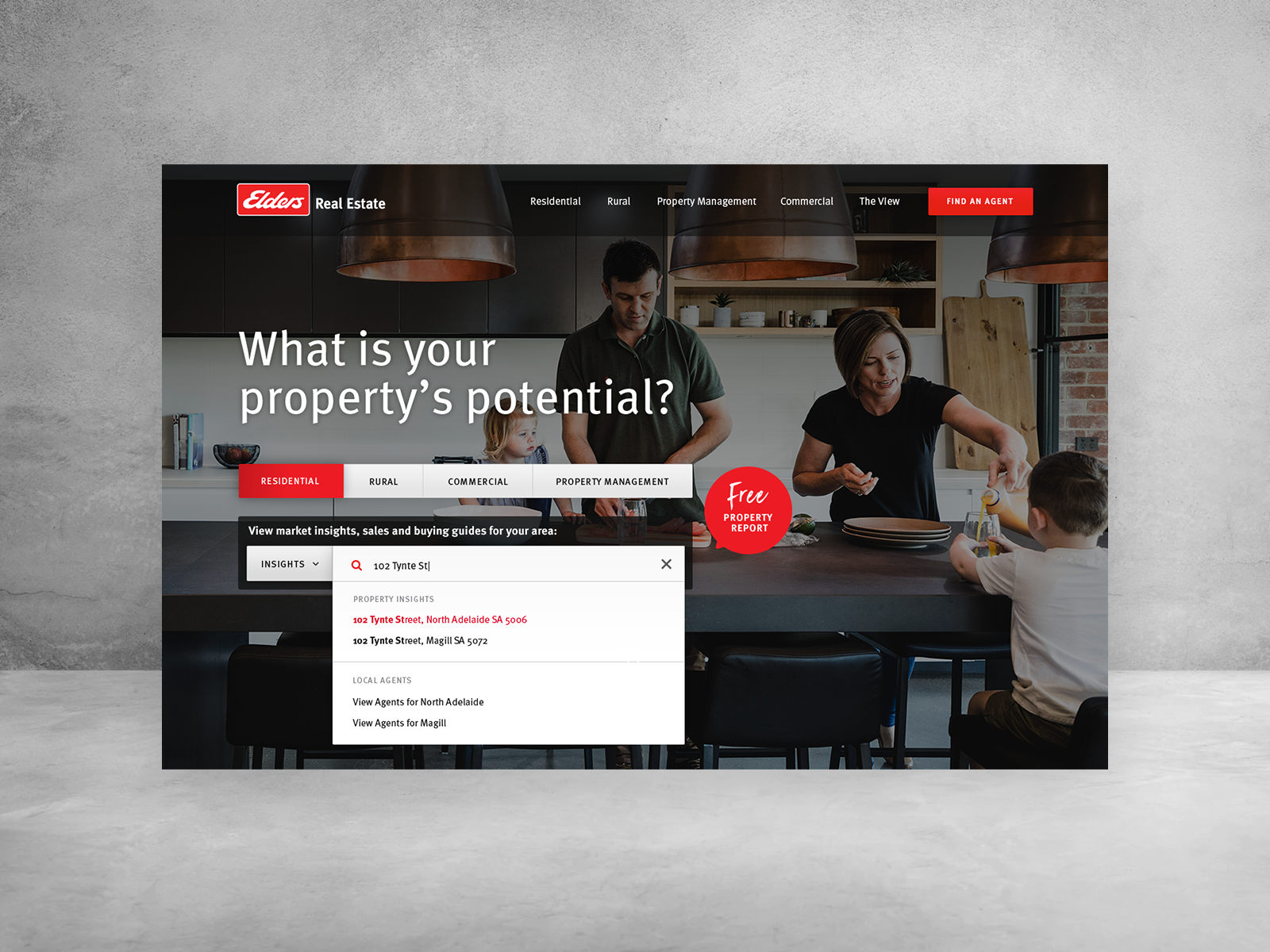 Elders Real Estate — homepage variant 3