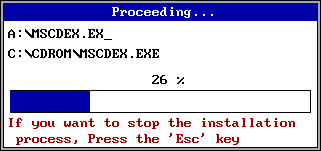 Windows 3.1 progress bar — Law of Closure
