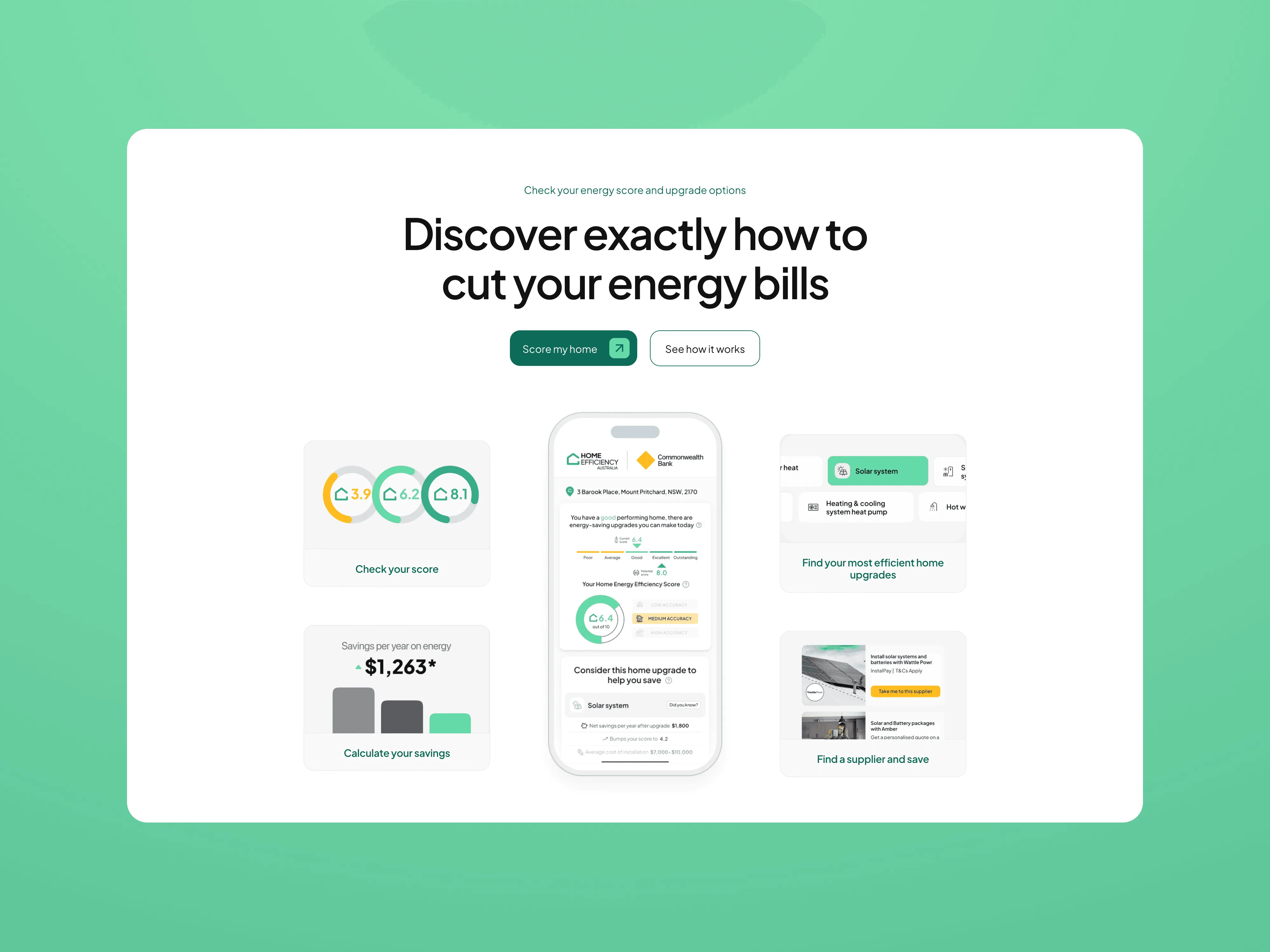 Home Efficiency Australia — mobile experience