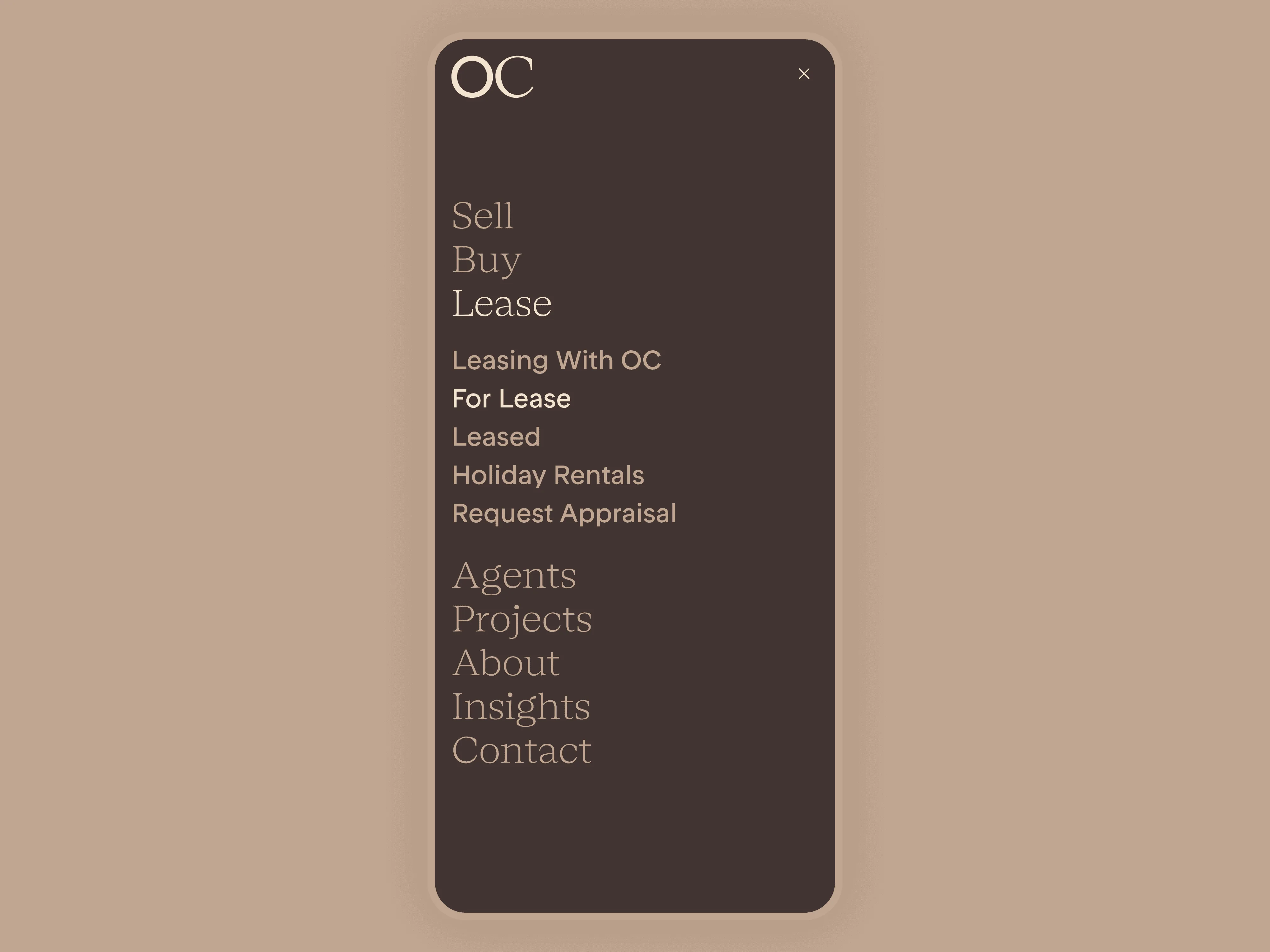 OC Real Estate — property search experience