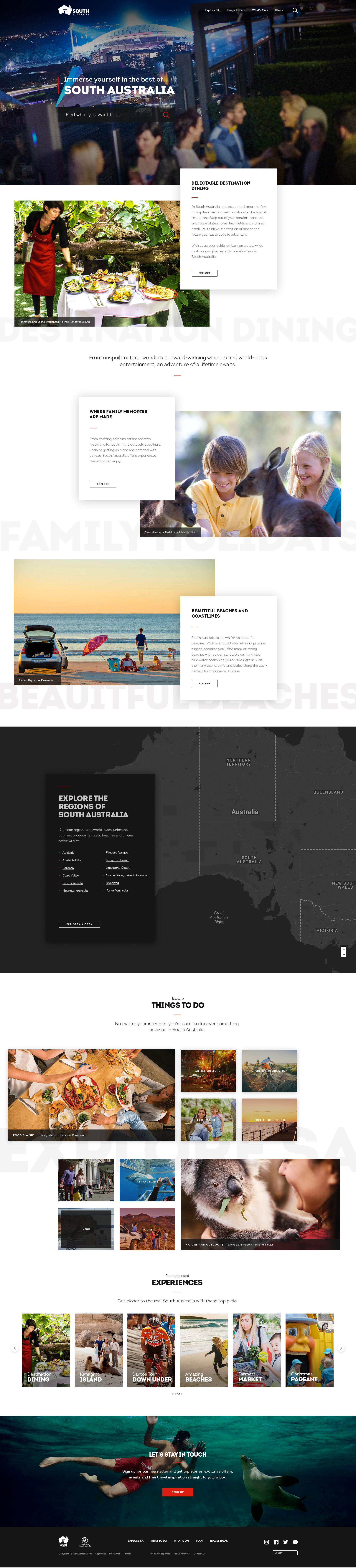 SouthAustralia.com — homepage variant 2