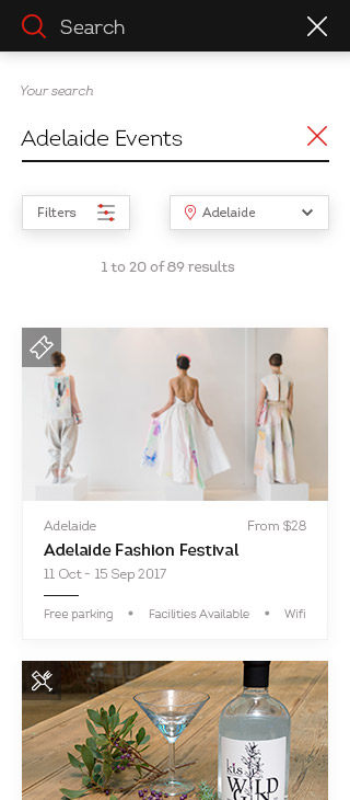 SouthAustralia.com — search, mobile