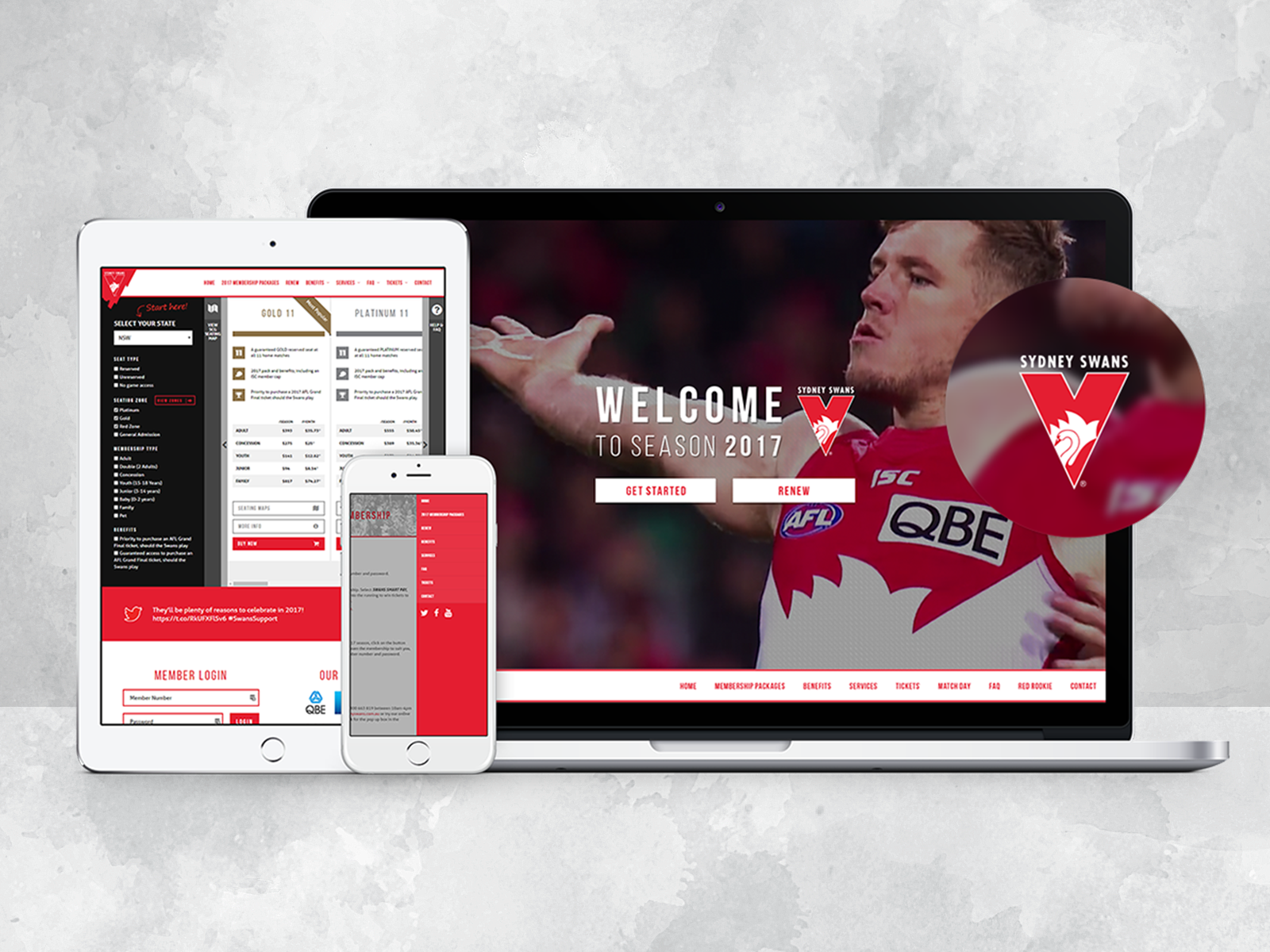 Sydney Swans — laptop