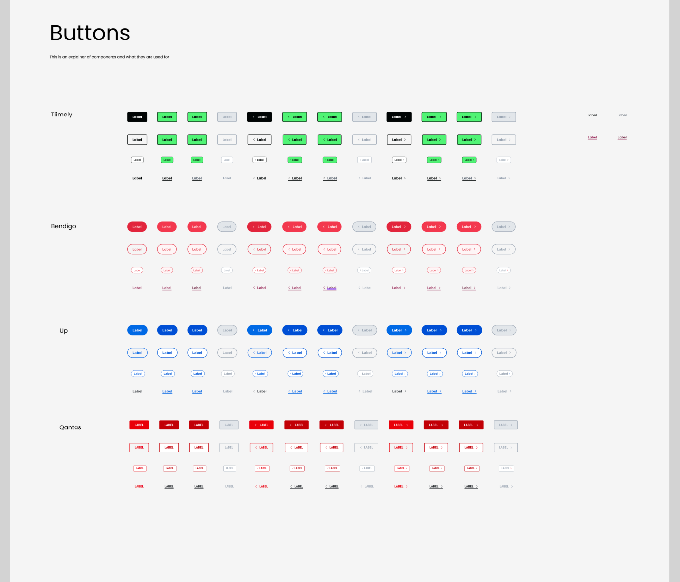 Design system typography and colour tokens