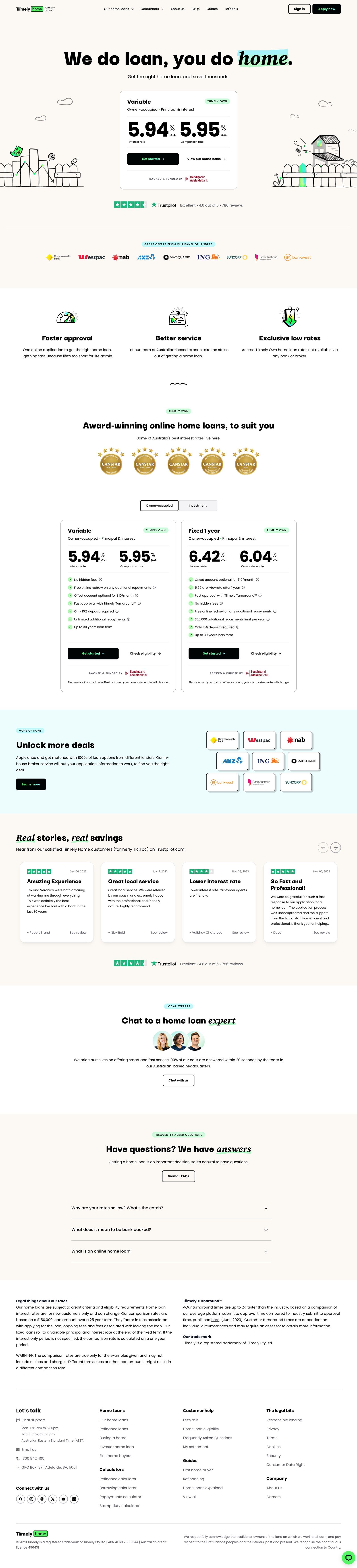 Tiimely Home — homepage