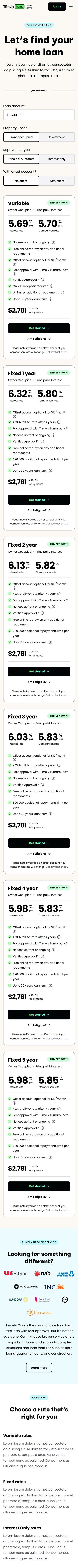 Tiimely Home — home loans mobile