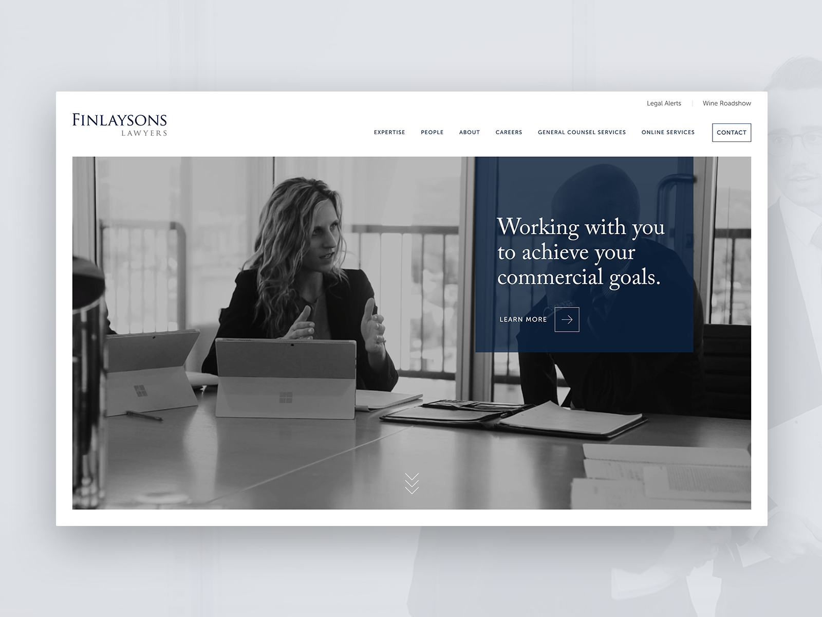 Finlaysons — banner, desktop